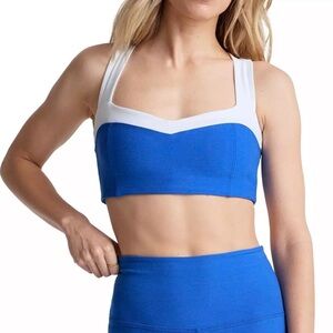 Beyond Yoga Spacedye Trophy Bra - Court Blue Heather